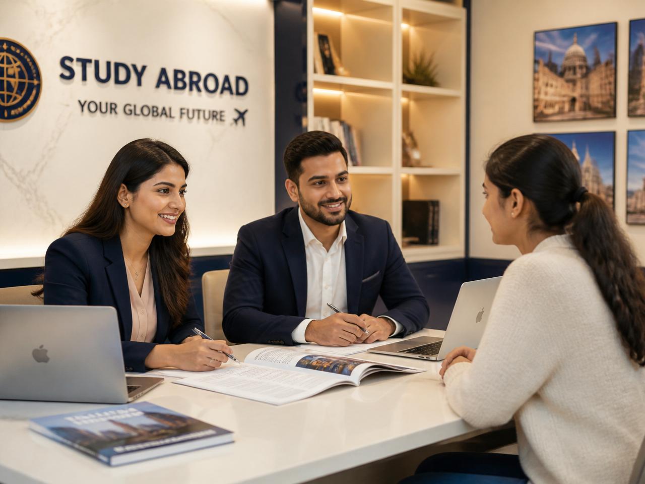 Senior Parayu Orbit counsellor guiding a student through university options